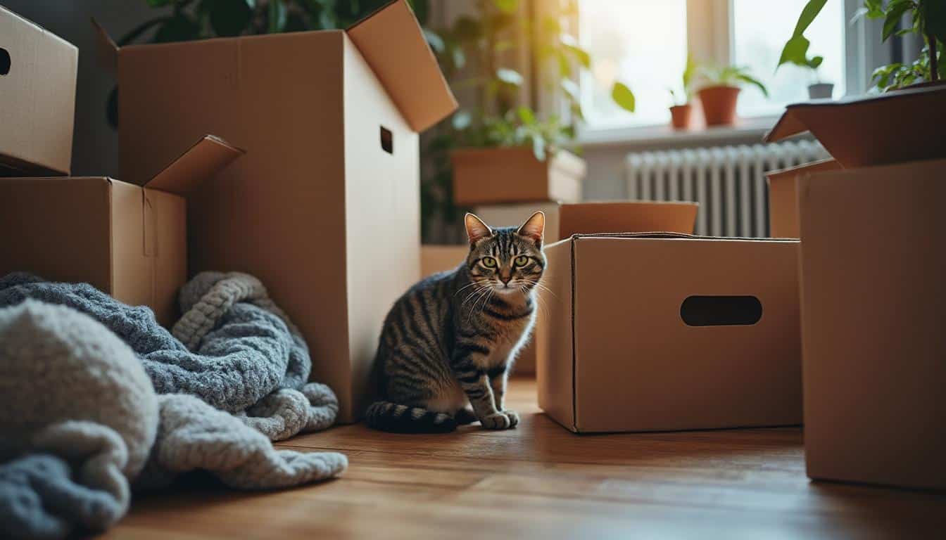 Illustration: Pourquoi le chat est-il sensible au stress lors du déménagement ?
