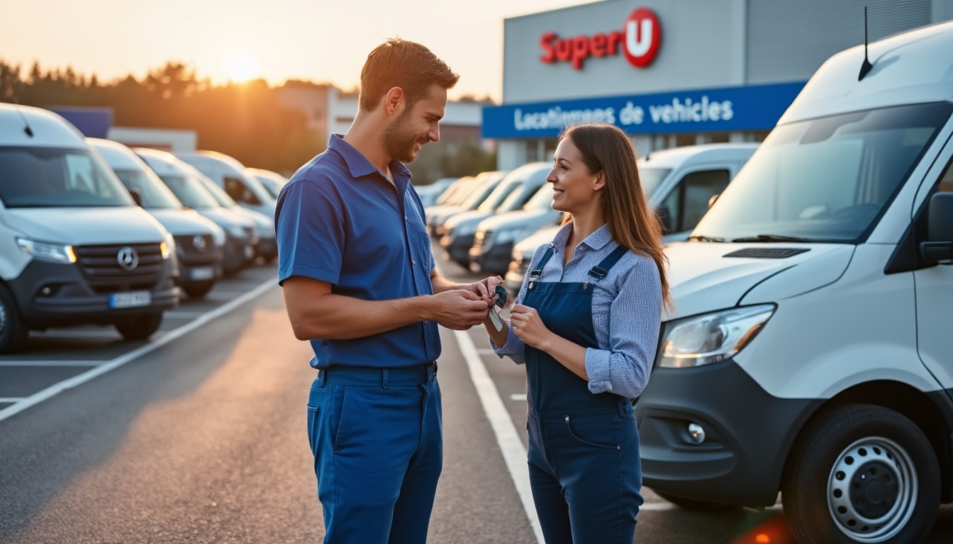 Illustration: Comprendre l’offre de location de fourgon chez Super U : véhicules et services proposés