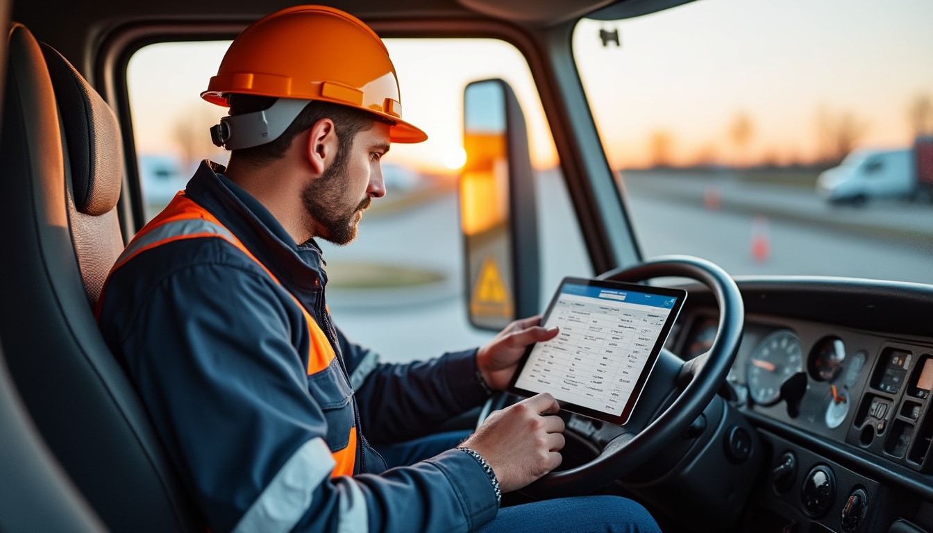 Illustration: Comprendre le temps de service et l’amplitude horaire du chauffeur routier