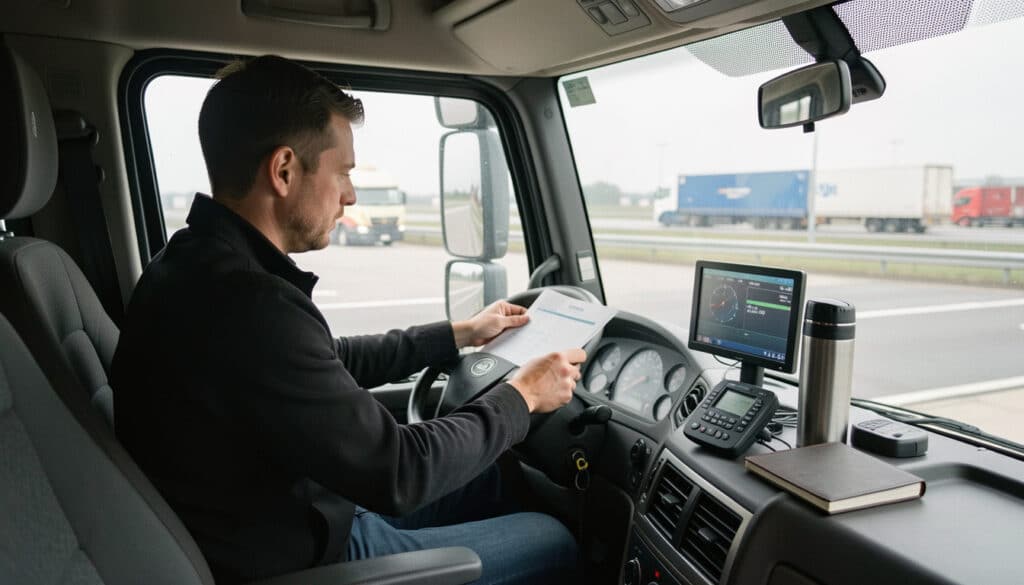Temps de service et amplitude du chauffeur routier